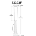 thumbnail image 2 of Dainolite 83323F-SC Satin Chrome Floor Lamp, 2 of 3
