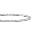 thumbnail image 2 of ANGARA Natural 2.22 ct Aquamarine and Illusion Diamond Tennis Bracelet in 14K White Gold for Women (Size-2.5mm) | March Birthstone, Anniversary, Jewelry Gift for Women | Natural Aquamarine Bracelet, 2 of 7