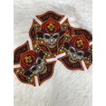 thumbnail image 4 of NEW Firefighter Patch, "First In, Last Out," First Responder Gift Idea, 1-pc Iron-on Embroidered Fire Skull Applique, Size 4", Fire Badge, 4 of 10