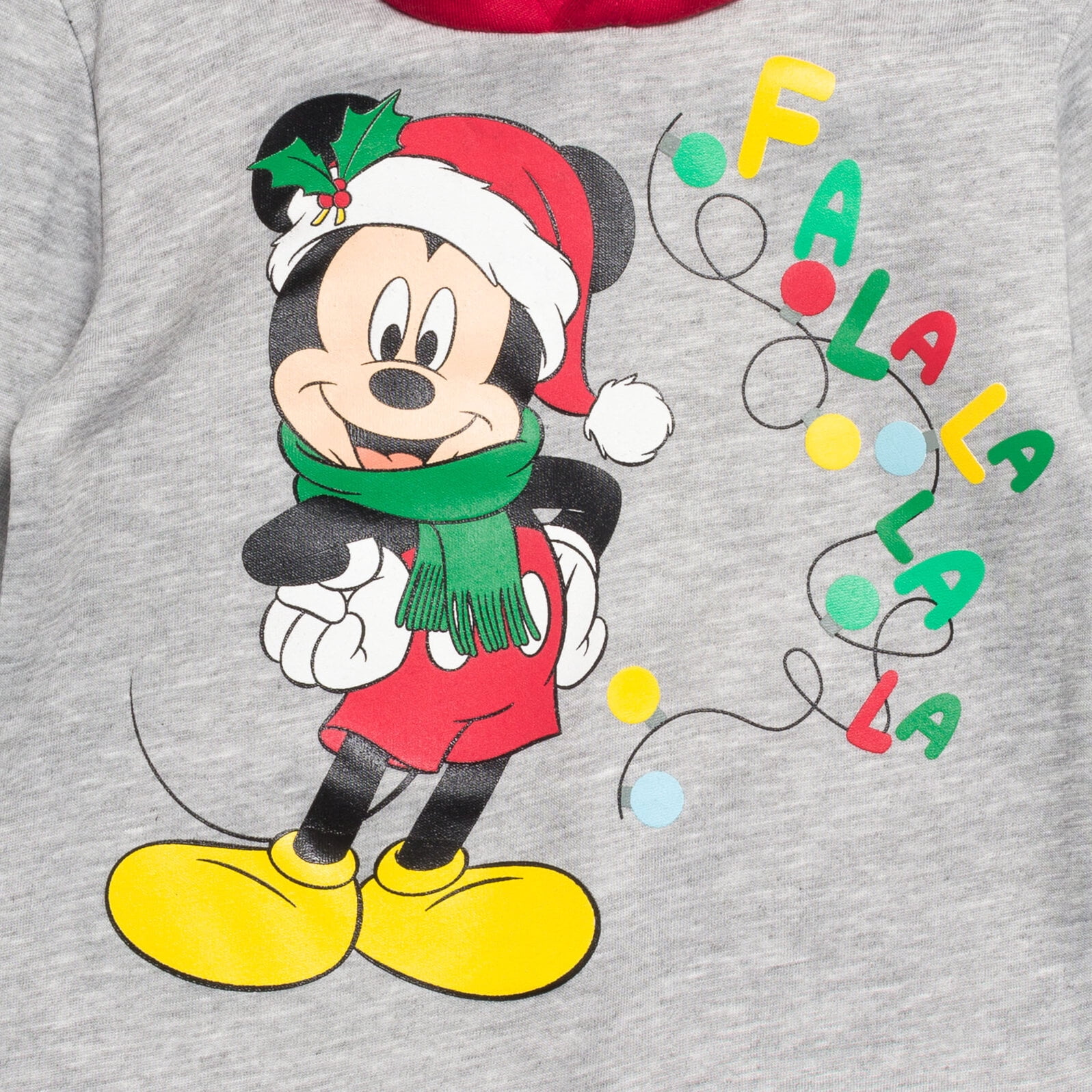 Disney Mickey Mouse Christmas Fleece Pullover Hoodie and Pants Outfit Set Newborn to Toddler