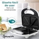 thumbnail image 4 of Sandwichera Eléctrica Better Chef Parrilla con Placa Antiadherente 2 Sándwiches Calentamiento Uniforme 750 W, 4 of 9