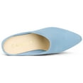 thumbnail image 4 of Allegra K Women's Pointed Toe Slip on Block Heel Slide Mules, 4 of 6