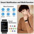 thumbnail image 6 of Fitness Tracker Smart Watch for Women Men Make/Answer Calls with Fitness and Wellness Tracking 100+ Sports Modes Step Calorie Counter IP68 Waterproof Fits for Android and iPhone, Black, 6 of 8