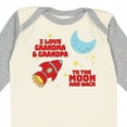 thumbnail image 4 of Inktastic I Love Grandma and Grandpa to the Moon and Back Boys or Girls Long Sleeve Baby Bodysuit, 4 of 5