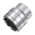 thumbnail image 1 of Llave de vaso poco profunda de 6 puntos Uxcell 32mm 1/2" de acero de alto carbono, 1 of 5