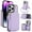 Purple, variant on Crossbody Wallet Case for iPhone 14 Pro Max, RFID Blocking Zipper Handbag Purse Flip Cover, Kickstand Folio Case Card Slots Holder Wrist Strap Lanyard