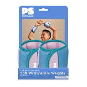 Popsugar Soft Wrist/Ankle Weights, 2.5lb Each, Set of 2, Periwinkle/Lilac