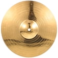 thumbnail image 1 of 1Set Alloy Golden Round Drum Cymbal Musical Instrument for Jazz Drumming Splash Sound, 1 of 9