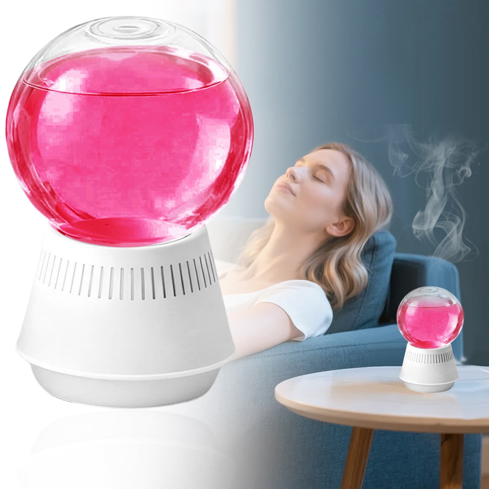 Globe Shaped Inverted Aromatherapy Diffuser Long Lasting Scent Natural Essential Oil for Home Car Bathroom B 1PC