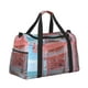 thumbnail image 2 of Fotbe Pastel Pink Beach Cafe Bolsa de Viaje con Estampado, Bolsa de Fin de Semana para Mujer con Compartimento para Zapatos, Bolsa de Gimnasio con Bolsillo Húmedo, 2 of 7
