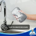 thumbnail image 4 of MR.Siga Dual-Sided Scrub Sponges, Dishwashing Sponges for Kitchen, 6 Pack, 4 of 9