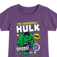 thumbnail image 3 of Marvel Hulk - Sticker Collage - Toddler And Youth Girls Fitted Short Sleeve Graphic T-Shirt, 3 of 5