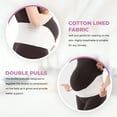 Gabrialla Deluxe Medium Support Pregnancy Belly Band for Women, Back
