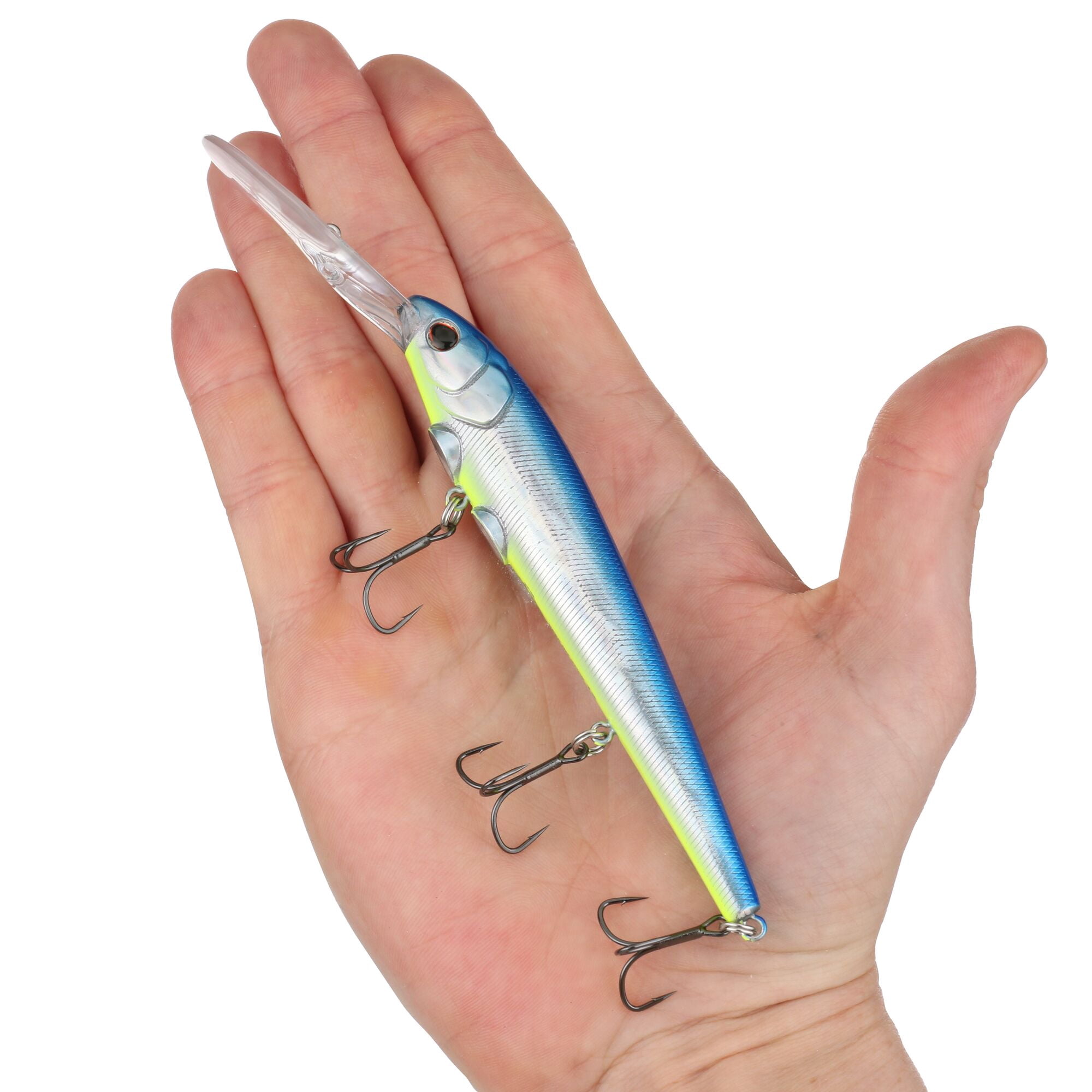 Berkley Deep Hit Stick, 4.75 in, Crankbaits, Blue Slime (1 Count)