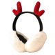 thumbnail image 1 of 1pc Winter Antler Design Earmuffs Plush Warm Ear Covers Girl Earmuff, 1 of 3