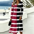 thumbnail image 5 of Womens Summer Casual Midi Maxi Dresses V Neck Long Sleeve a Line Dresses Boho Beach Floral Print Sundress, 5 of 5