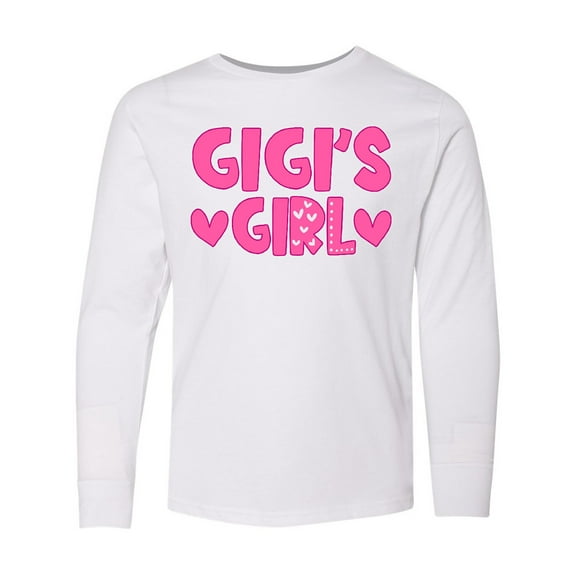 Inktastic Gigi's Girl Granddaughter Gift Long Sleeve Youth T-Shirt