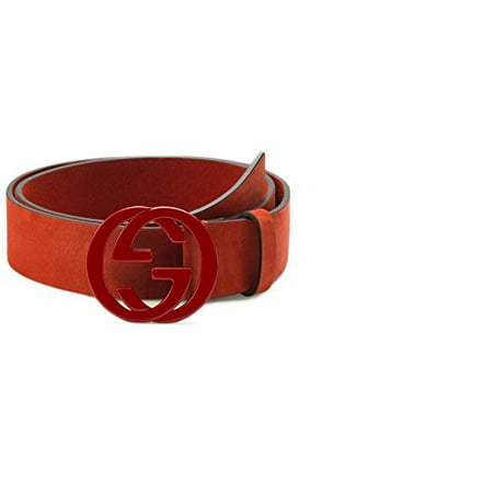Gucci - Red Suede Gucci Mens Belt (115cm (Waist 40/42) - www.ermes-unice.fr