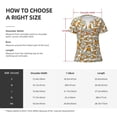 thumbnail image 5 of Naloa Giraffes Head Print T-Shirts Short Sleeve V Neck Tees for Women Fashion Tops Trendy Lightweight Soft Casual Summer Outfits Clothes, 5 of 5