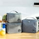 thumbnail image 3 of Inteprter Bolsa de almuerzo Bolsas enfriadoras de alimentos Color sólido aislado Fresco Mantener Picnic Almacenamiento Gran capacidad Multifunción Cocina y Comedor Gris M Inteprter HA067810-08, 3 of 6