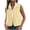 Yellow, variant on larppty Women's Checkered Sherpa Vest Sleeveless Zip Up Fleece Top Crochet Plaid Sherpa Collared Vest with Pocket (Red, XL)