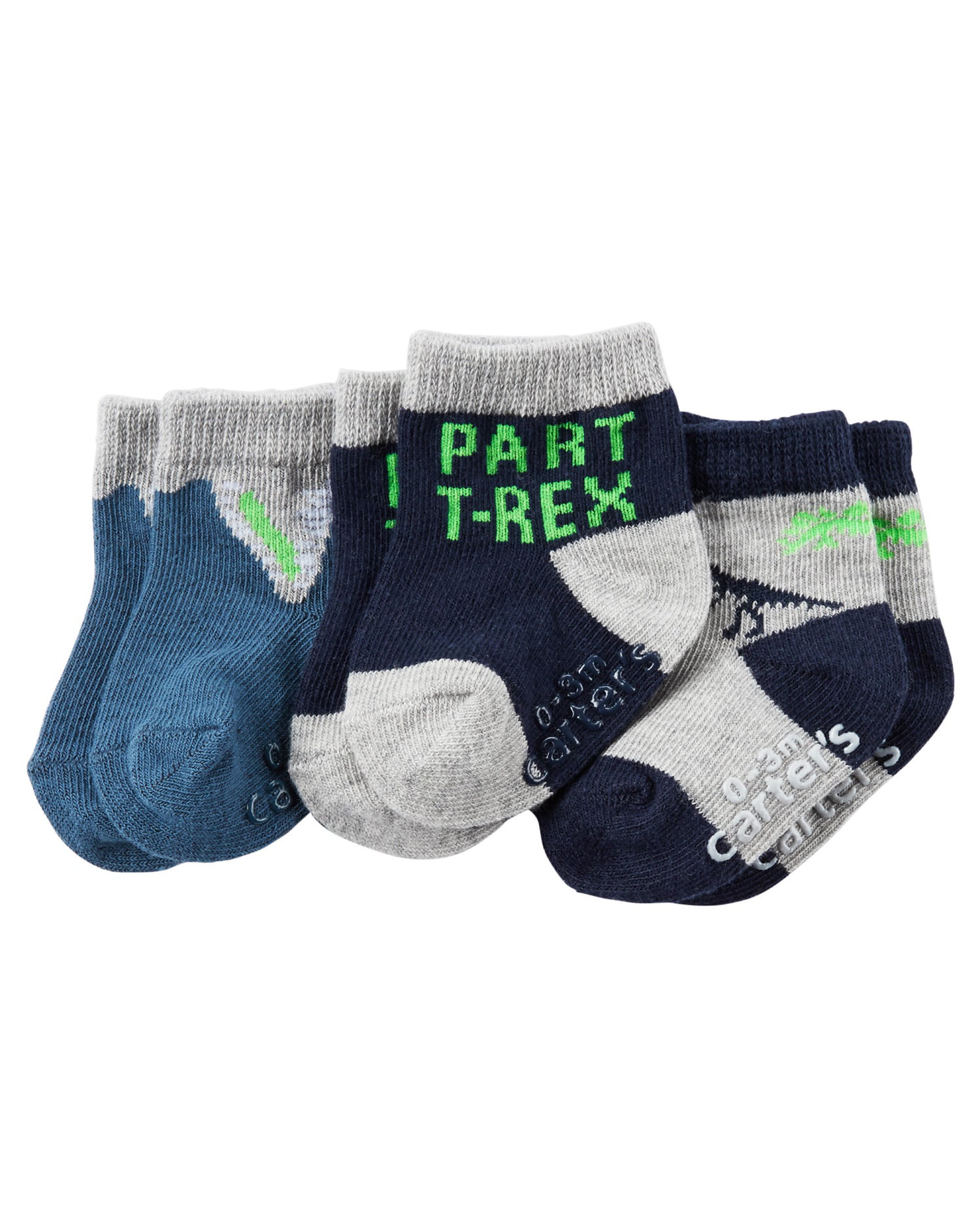 Carters Baby-Boys Newborn 3 Pack Sport Computer Socks