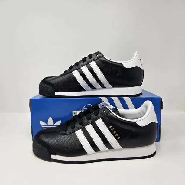 Men's Ad-id-as Originals Samoa 'Black/White/Gold Metallic' / 019351 / Size 10.5