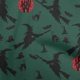 thumbnail image 1 of oneOone Rayon Dark Green Fabric Halloween Diy Clothing Quilting Fabric Print Fabric By Yard 56 Inch Wide, 1 of 4