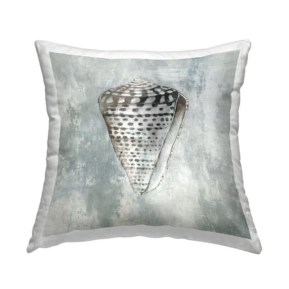 Stupell Industries Organic Cowrie Shell Decorative Printed Throw Pillow Design by Eli Jones.