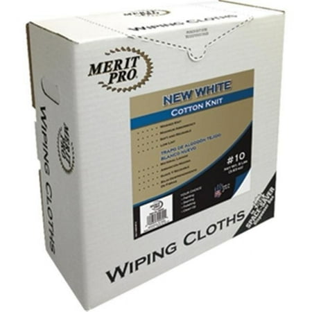Merit Pro 55 White Cotton Knit Wiping Cloth