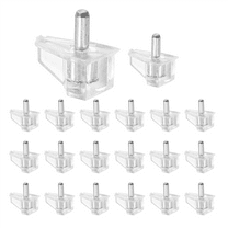 20 Pieces 3 mm Shelf Pins Clear Support Pegs Cabinet Clips Holder for Kitchen Furniture