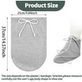 thumbnail image 2 of Cast Sock Cover for Foot,2 Pack Cast Toe Cover Socks for Foot,Happon Adjustable Drawstring Leg Cast Cover, Adjustable Drawstring Foot Cast Cover for Men and Women（Grey）, 2 of 6