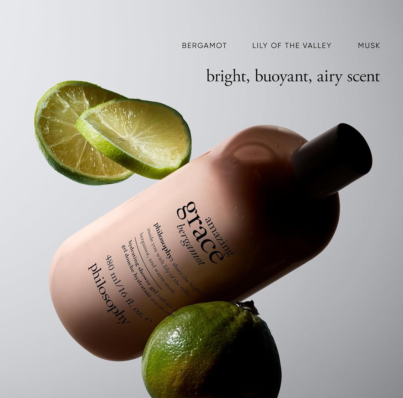 Philosophy Bergamot Hydrating Body Wash & Shower Gel, 16 Fl Oz