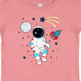 thumbnail image 4 of Inktastic Astronaut the Moon Spaceship and Shooting Star for Light Colors Boys or Girls Baby T-Shirt, 4 of 5