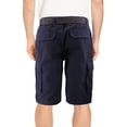 thumbnail image 2 of Men's 100% Cotton Classic Fit Woven Belt Multi Pocket Casual Cargo Shorts (Navy, 42), 2 of 3