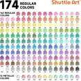 thumbnail image 3 of 174 Colors Professional Colored Pencils, Shuttle Art Soft Core Coloring Pencils Set with 1 Coloring Book,1 Sketch Pad, 4 Sharpener, 2 Pencil Extender, Perfect for Artists Kids Adults Coloring, 3 of 10