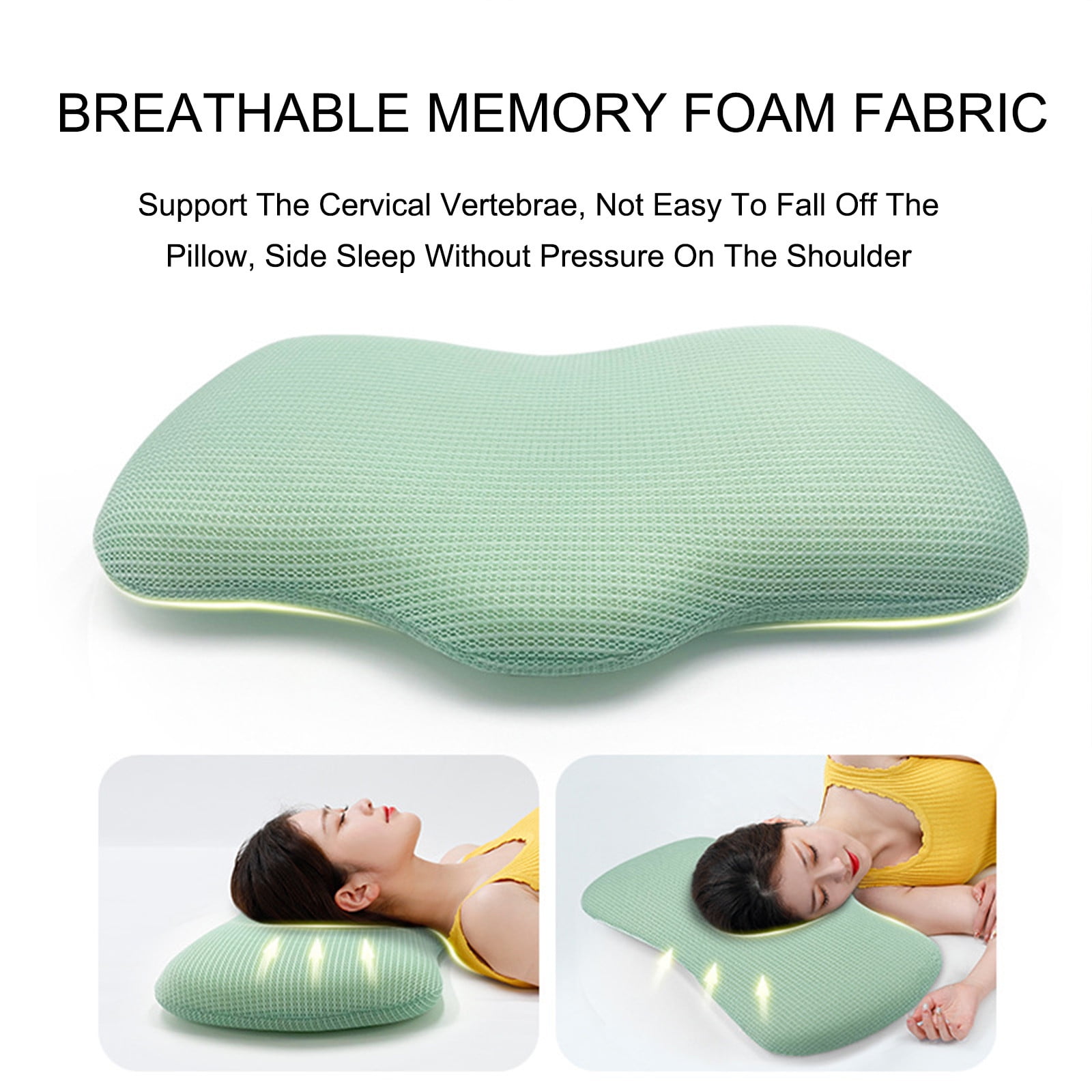 Bdday Body Pillow Memory Foam Ice Feeling Pillow Knitted Cotton Pillow Suitable for Home Hotel Etc Sleeping Pillow