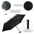 thumbnail image 4 of JSTEL Roaring Tiger Watercolor Folding Umbrella for Rain Sun Travel Mini Lightweight Compact Umbrellas, 4 of 5
