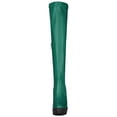thumbnail image 6 of BLISSFUL STEP Women's Boots Platform Block High Heels Over Knee Side Zips Boots Emerald Green 7, 6 of 7