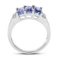 thumbnail image 2 of 1.63 ct. Genuine Tanzanite and White Diamond Sterling Silver Ring, 2 of 3
