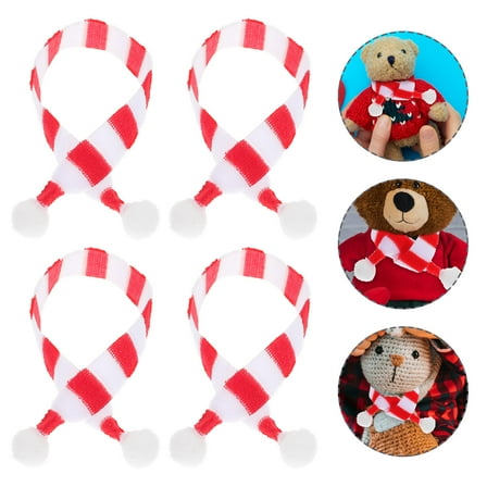 PTOOTP 20Pcs Mini Scarf for Stuffed Dolls and Ornaments