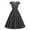 Black #1, variant on Xihbxyly Retro Dresses for Women Women's Square Neck Wrap Sleeve Short Sleeve Printed Vintage Style Dresses Party Midi Dress