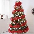 thumbnail image 5 of Christmas Deco Mesh Ribbon Roll with Metallic Foil Glitter, Wired for Wreaths, Garlands, Bows and Holiday Home Decorations, 5 of 6
