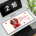 thumbnail image 3 of Happy Valentine's Day Cavalier King Charles Spaniel Brings Love Heart Desk Mat Full Keyboard Mouse Pad Dog Lover Gifts Large Mousepad - 02028, 3 of 5
