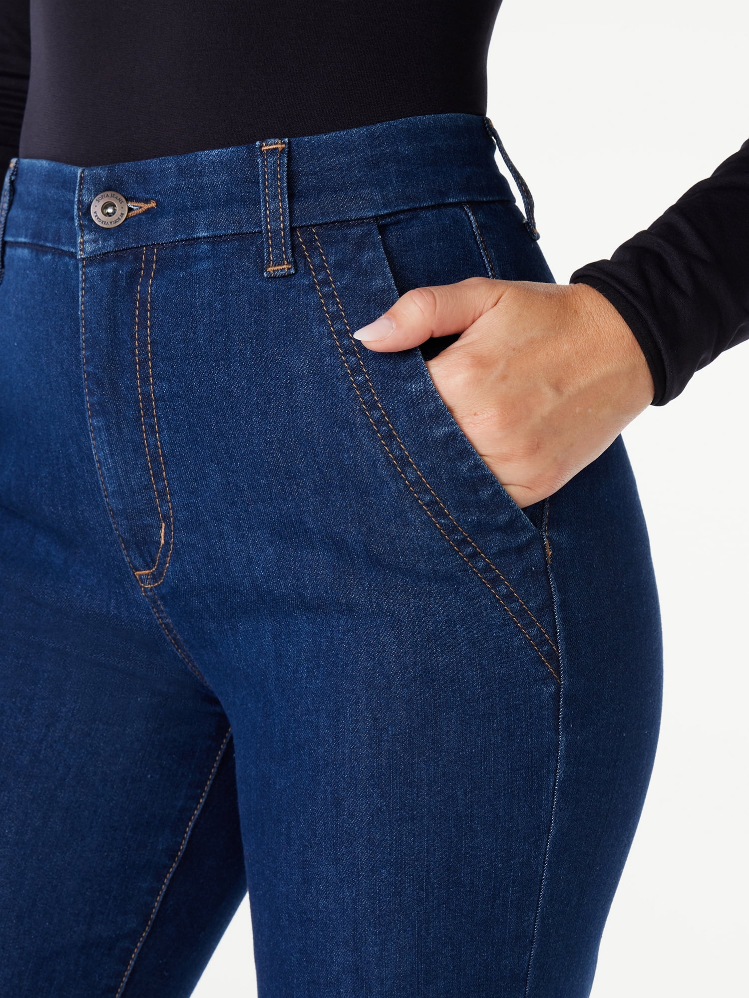 Buy High-waist Navy Blue Jeans For Girls – Mumkins