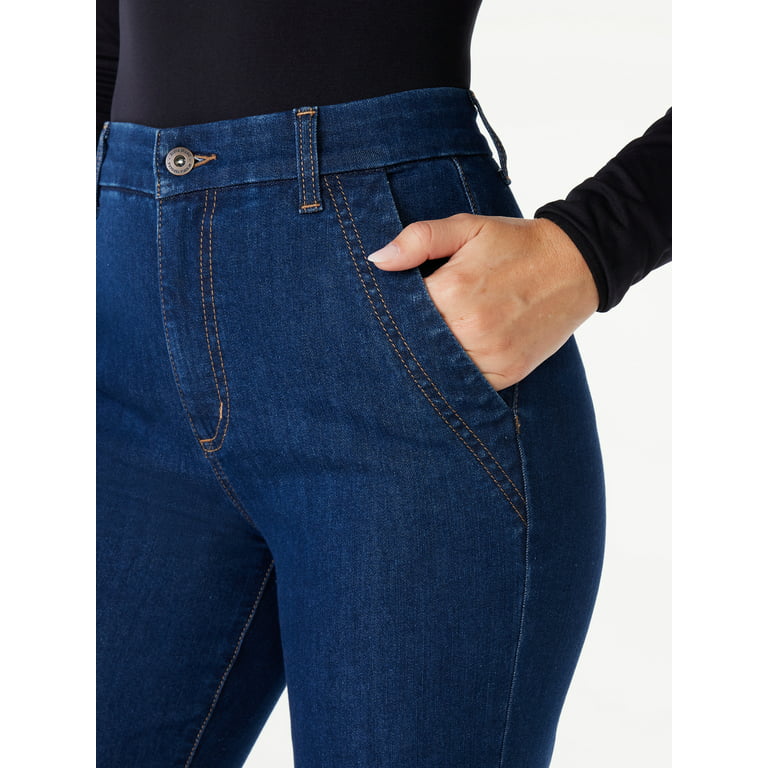 Alsharifa Cute Long Wide-leg Denim Pants | Women Trousers Blue Jeans Ba005  | Waist Size = 34 L 14