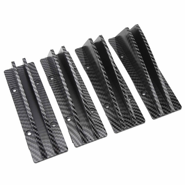 4PCS Car Rear Lower Spoiler ABS Sporty Universal Rear Bumper Chassis Diffuser Lip Wing Splitter for 1 Series E90 E91 Car Interior Exterior Modification