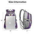 thumbnail image 6 of 25L Unisex Backpack Lightweight Multi-Pocket Daypack for School,Work,Hiking,Travel, Pink - B930, 6 of 8