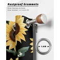 thumbnail image 6 of nqOlkjepod Outdoor Curtains for Patio Waterproof, Yellow Sunflower Outdoor Privacy Panels Grommet, Summer Floral Farmhouse Black Blackout Outside Curtains for Porch/Cabana/Pergola 54"x84", 1 Panel, 6 of 8