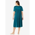 thumbnail image 2 of Only Necessities Plus Size Short Silky Lace-Trim Gown, 2 of 4
